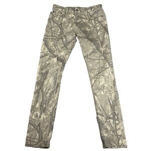 Serenede‎ Men's Fitted Denim Camouflage Slim Tapered Jeans Size 34x32